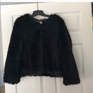 Banana Republic Ladies Faux Fur Jacket
